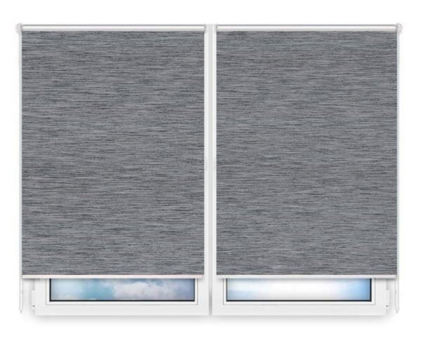 Рулонные шторы Мини Корсо темно-серый цена. Купить в «Мастерская Жалюзи»